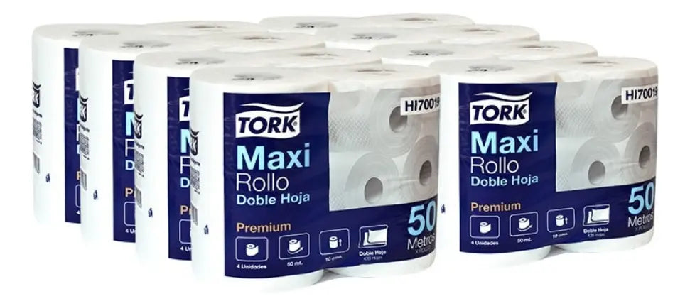 Tork Maxi Rollo Doble Hoja Premium HI70019 - Pack 4 unidades